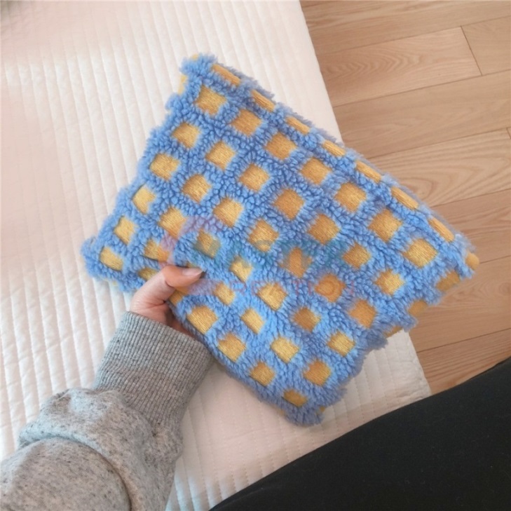 Grids Plush Handbag