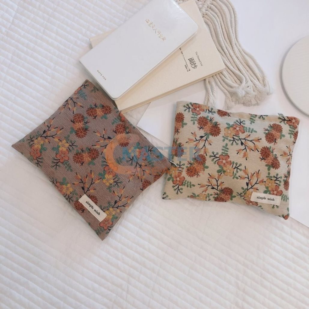 Flower Pattern Zipper Bag