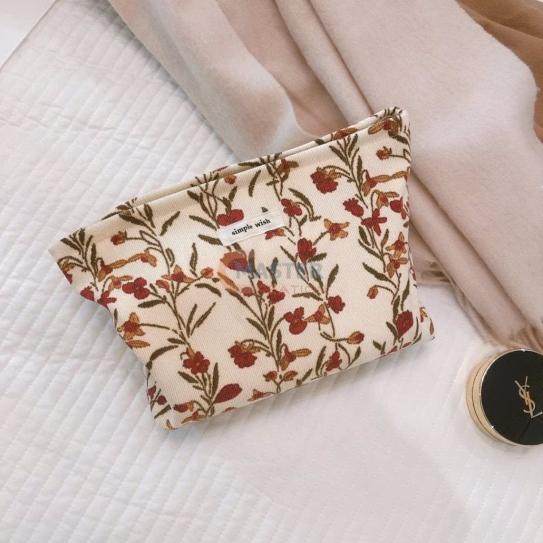 Corduroy Zipper Bag