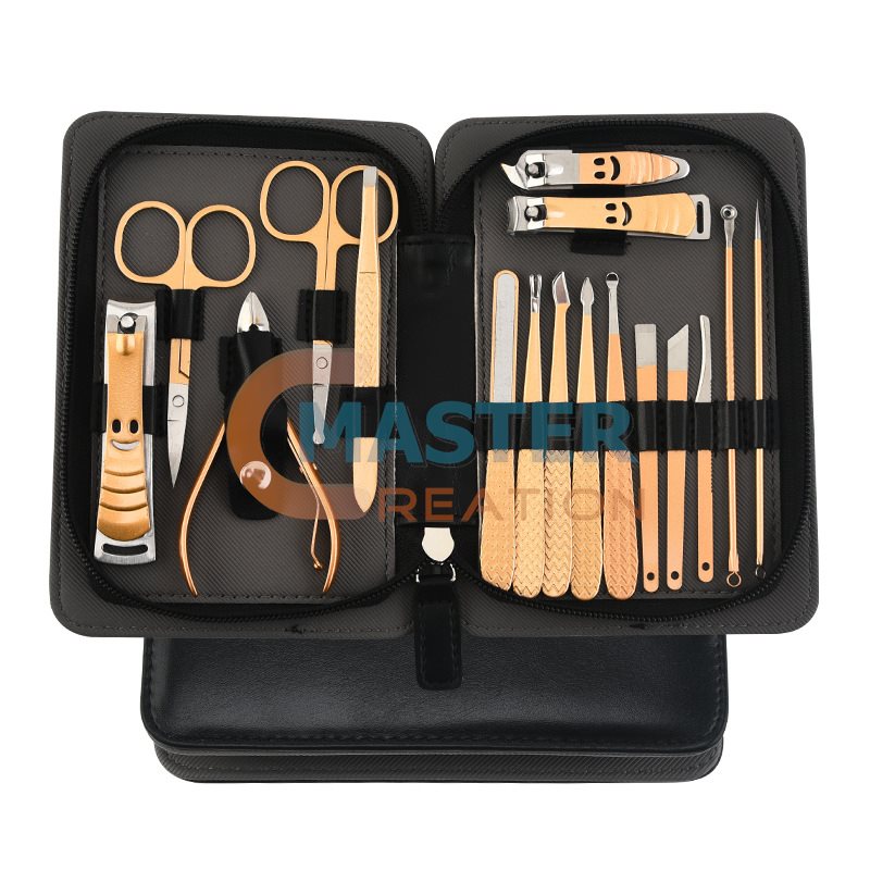Leather Nail Clippers Bag