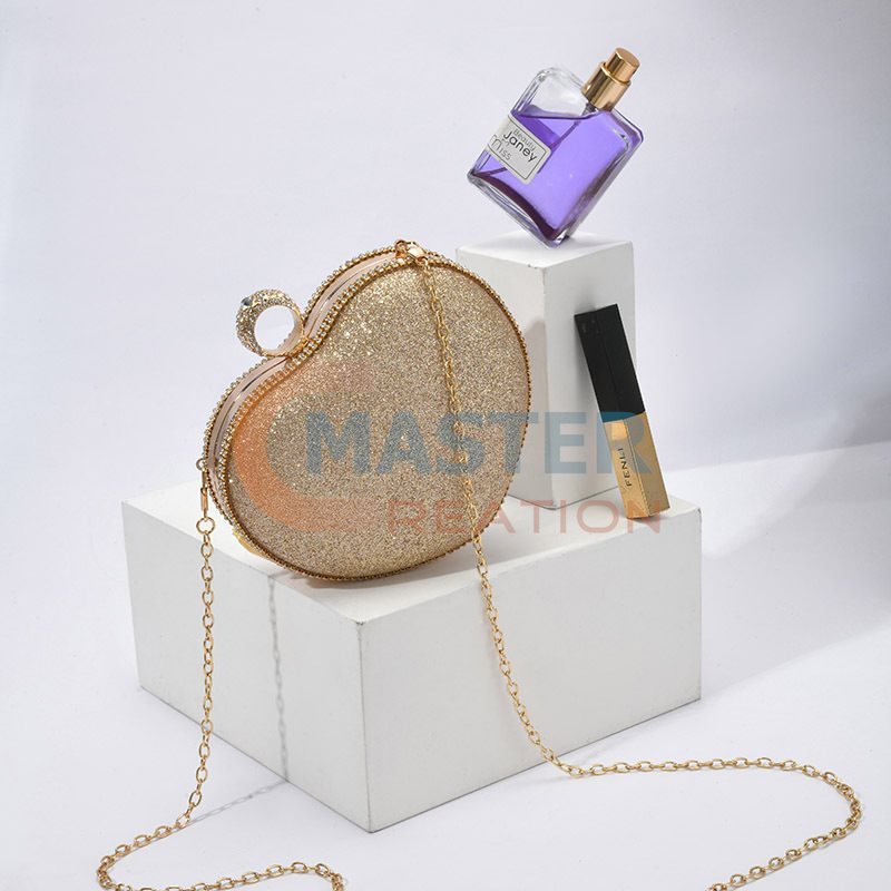 Gold Heart Bag