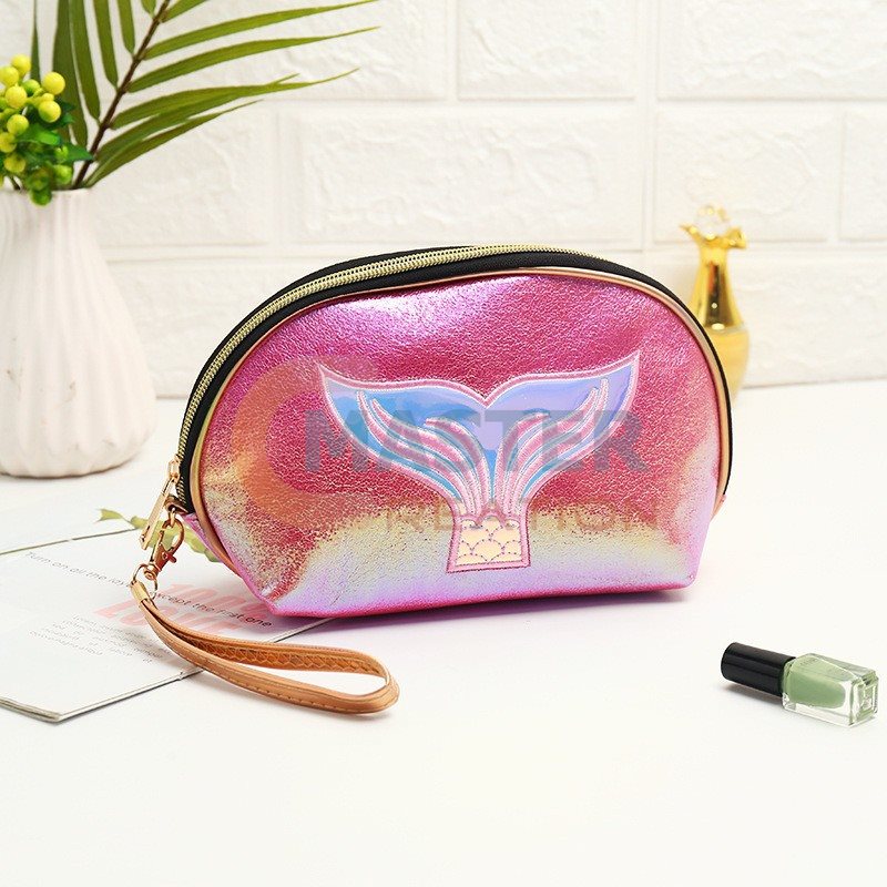 Pink Metallic Cosmetic Bag