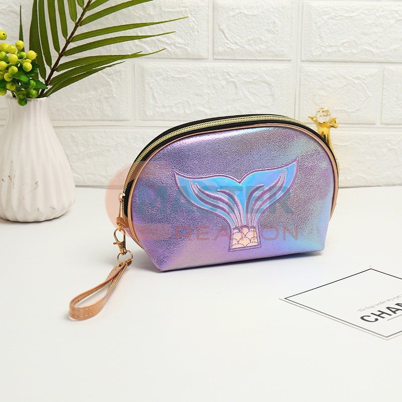 Purple Metallic Beauty Bag