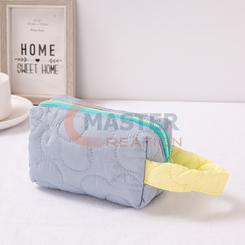 Gray Makeup Bag