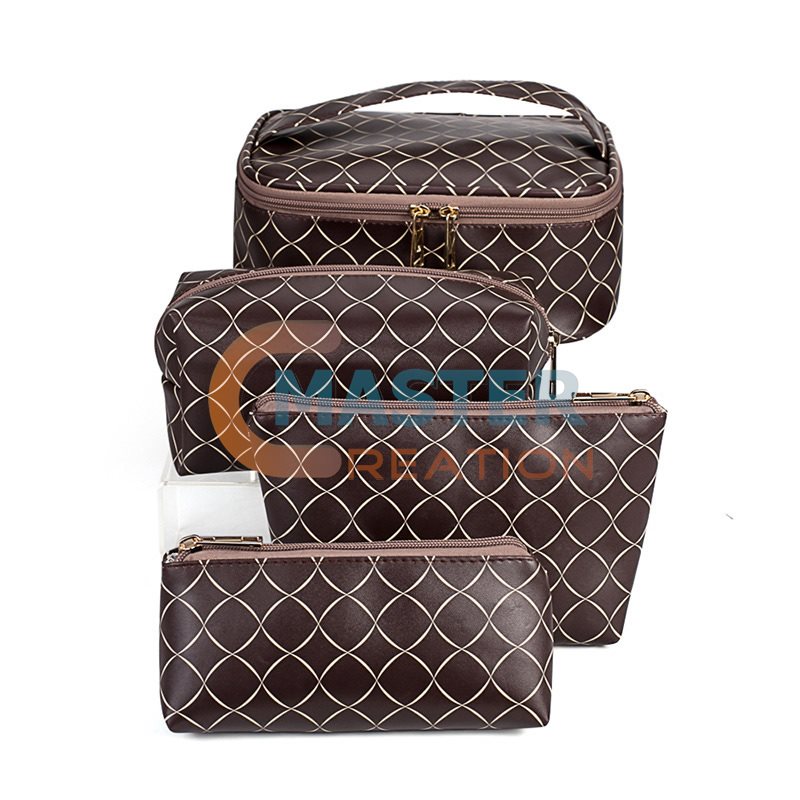 Crossed Pattern Makeup Case