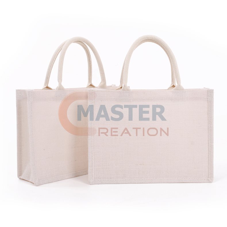 Burlap Shopping Bag