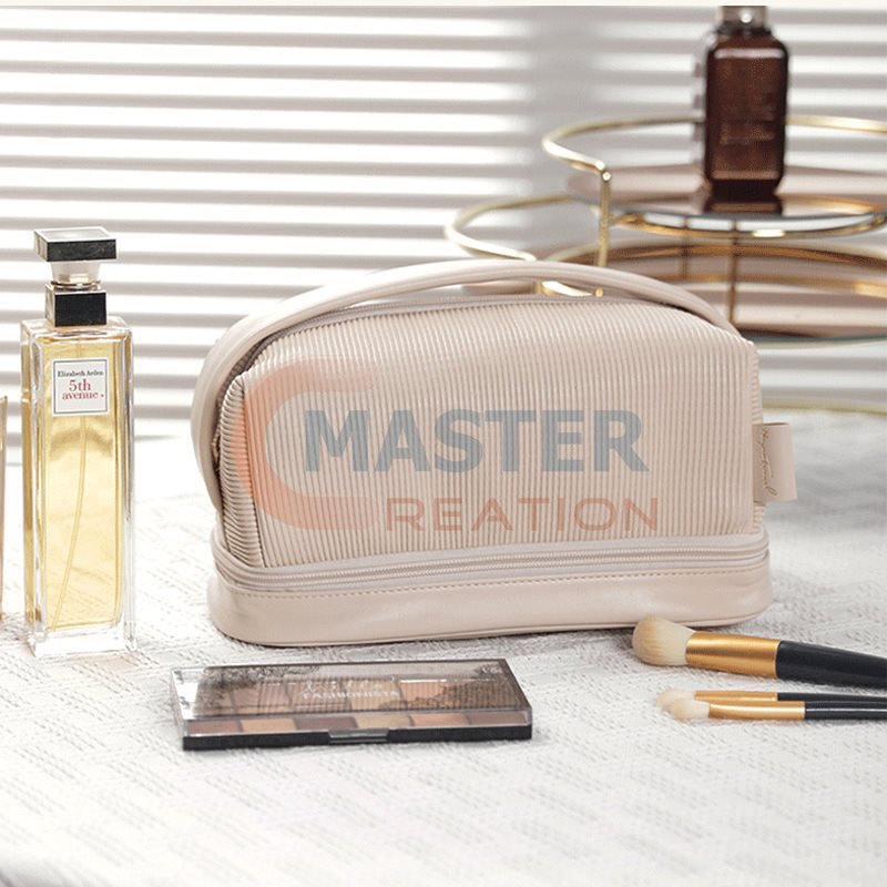 Beige Cosmetic Bag