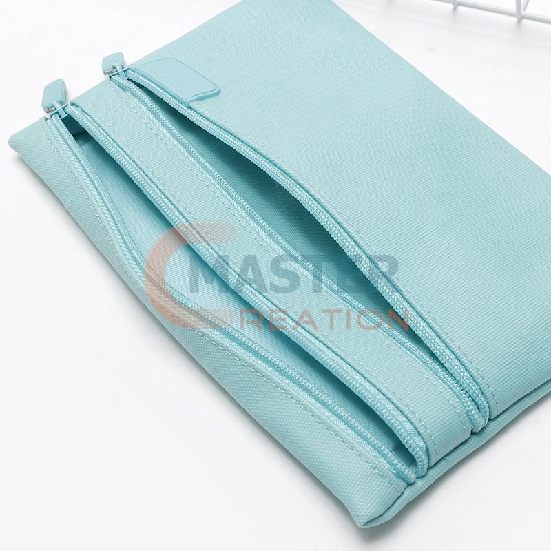 Double Zipper Pencil Case