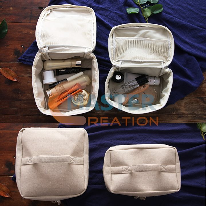 Cotton Cosmetic Bag