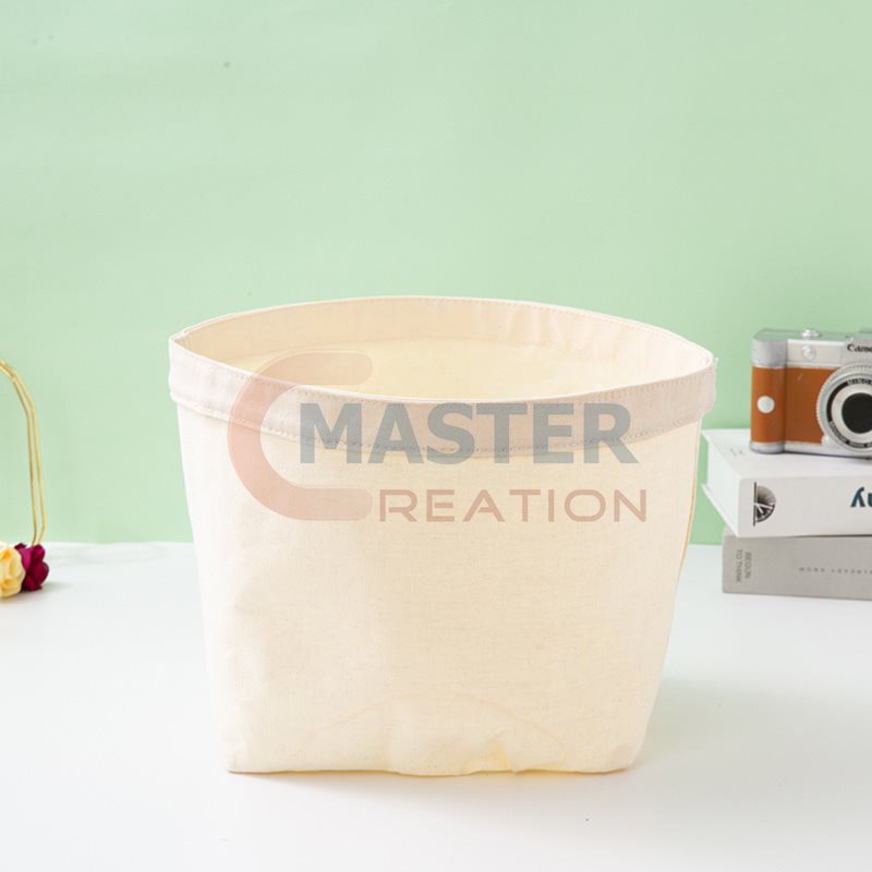 Beige Cotton Laundry Bag
