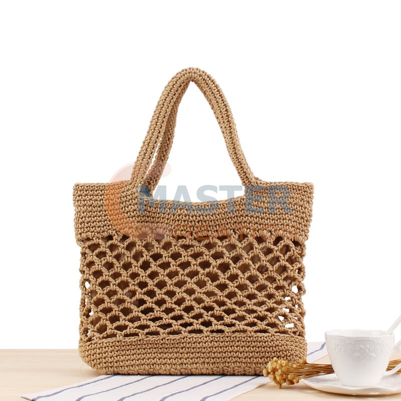 Straw Shoulder Tote