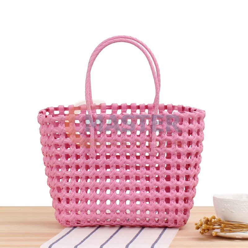 Pink Woven Tote