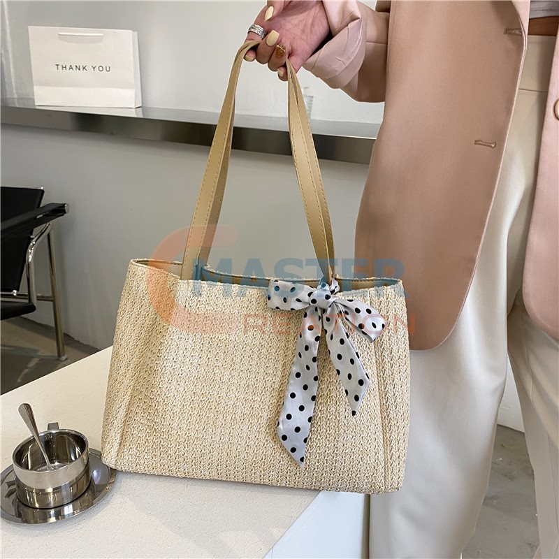 Scarf Decorated Handbag