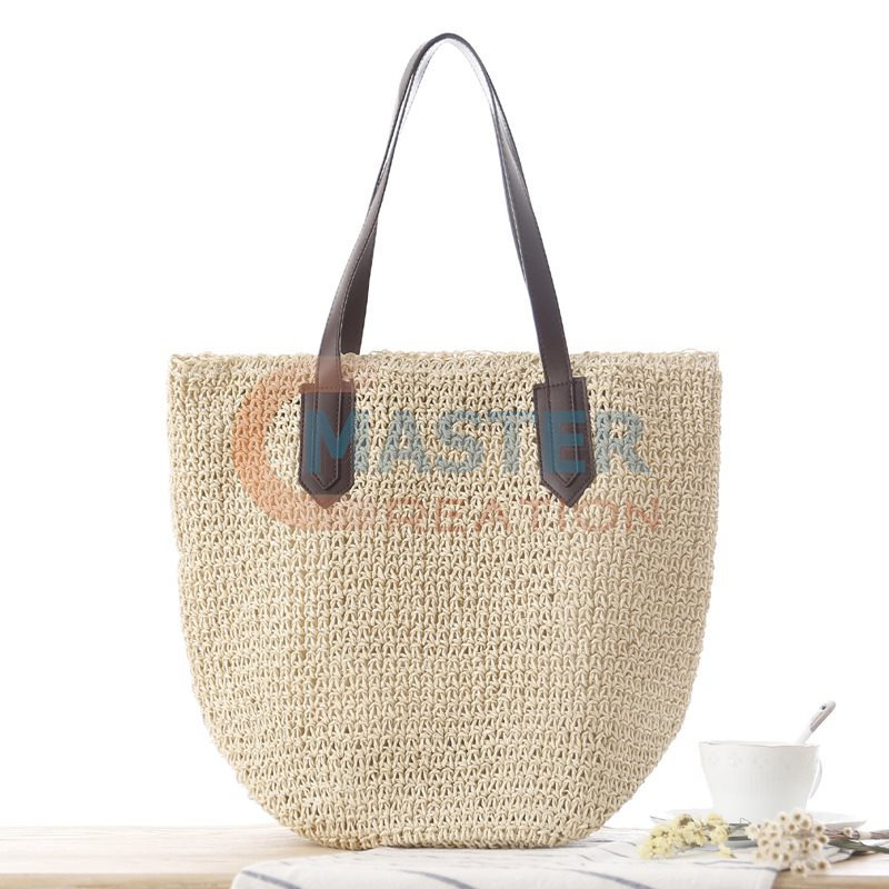 White Straw Woven Bag