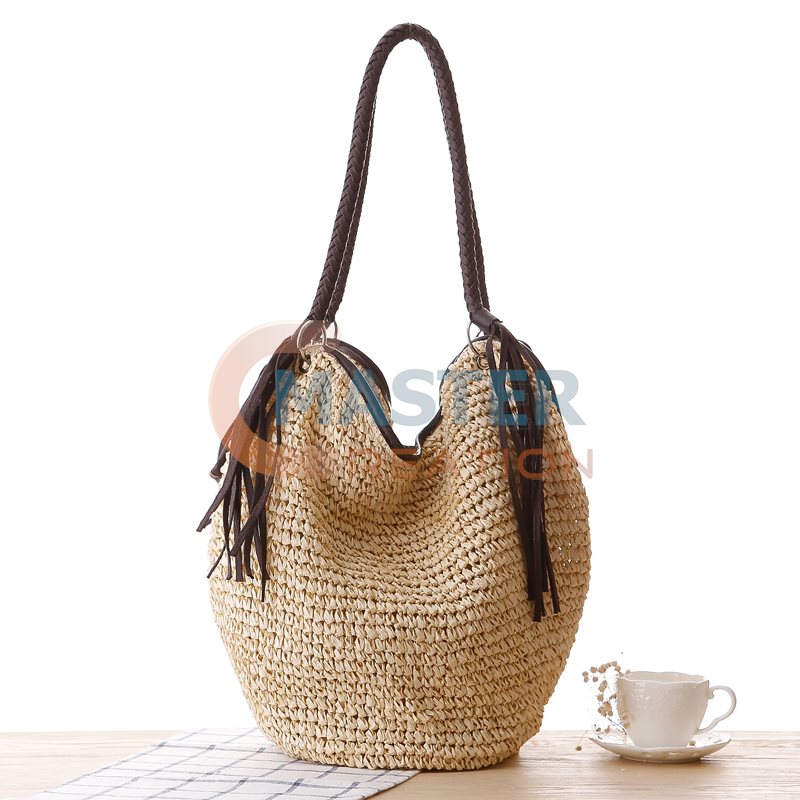Braided Straw Handbag