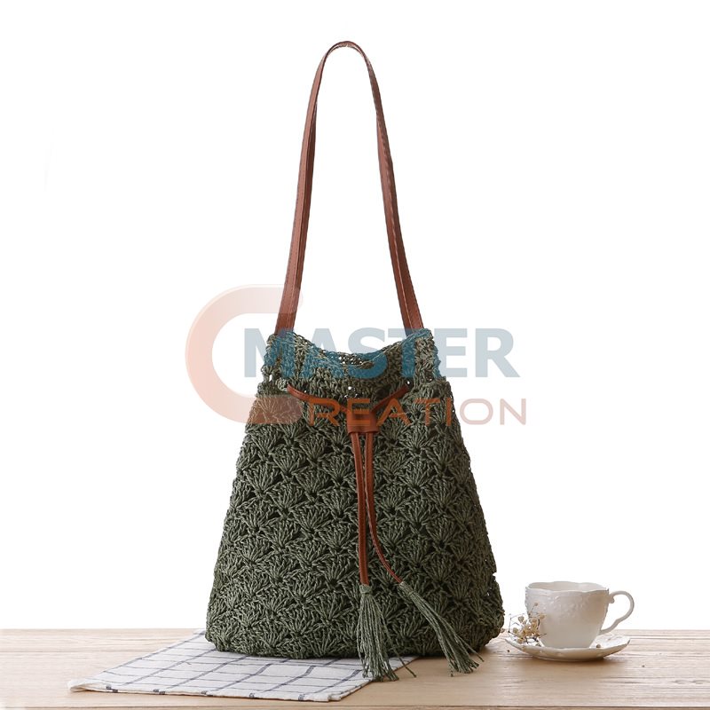 Bucket Straw Bag