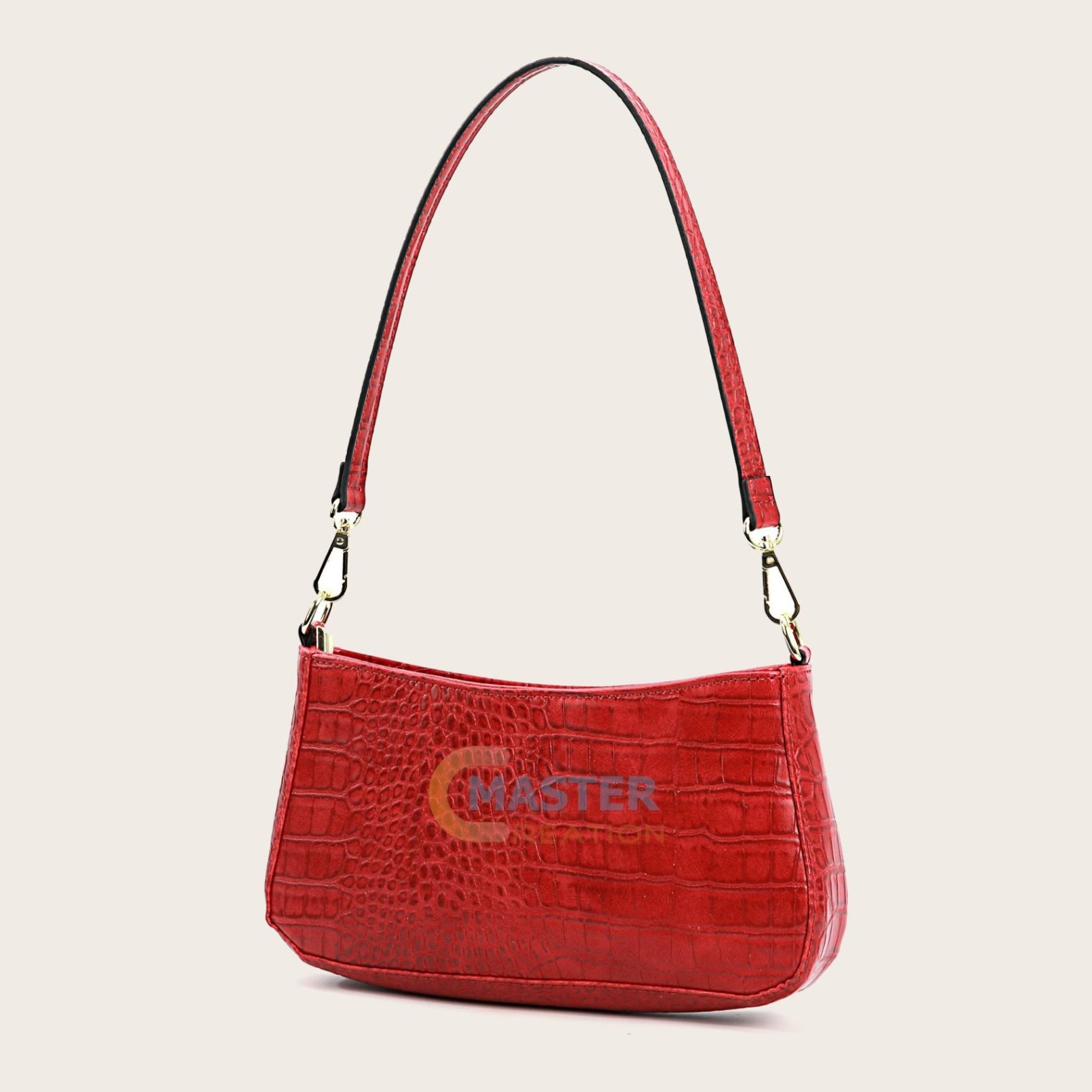 Red Crocodile Shoulder Bag