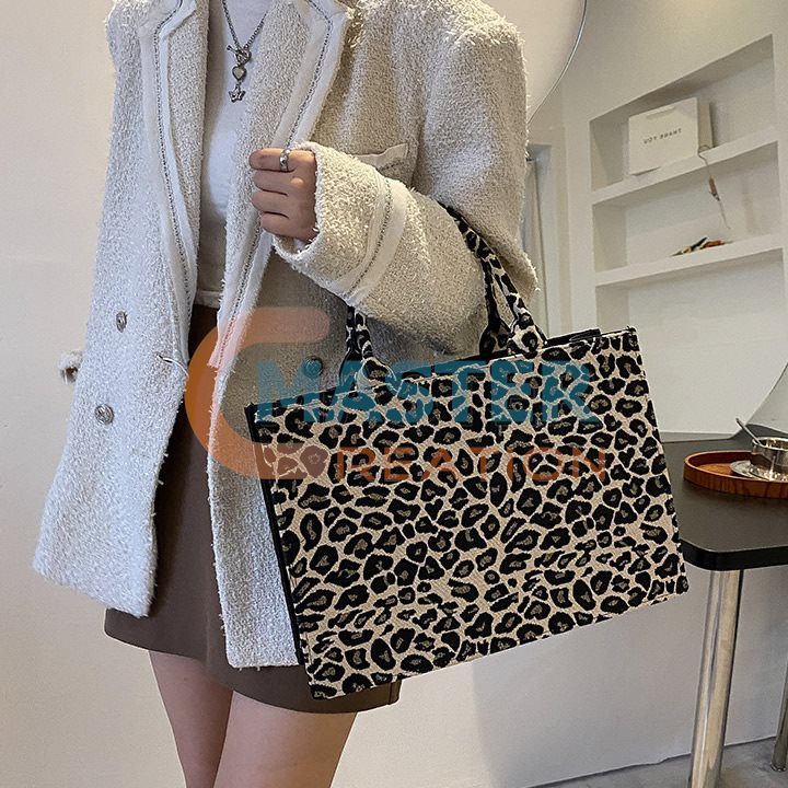Leopard Cotton Bag