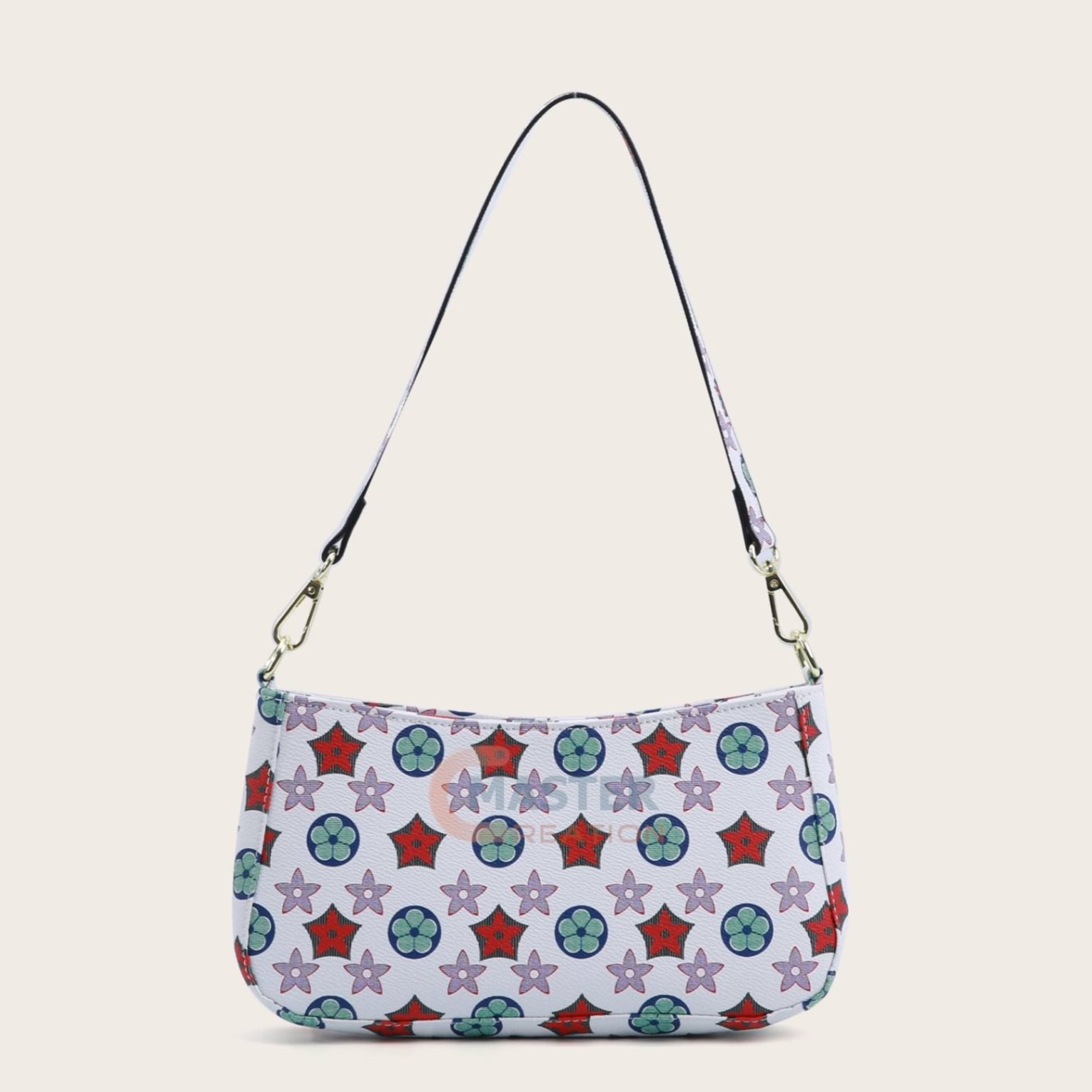 Geometric Leather Handbag