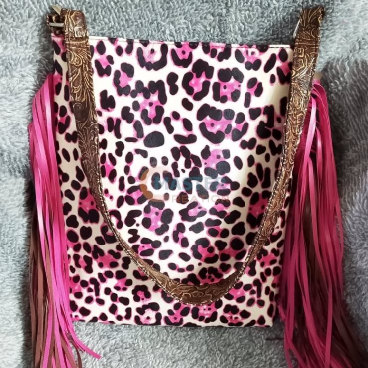 Pink Leopard Handbag