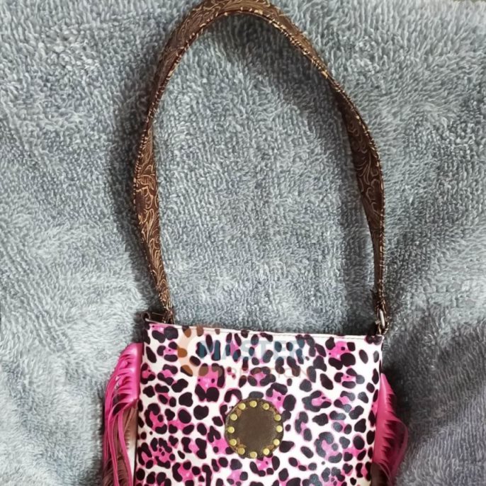 Pink Leather Handbag