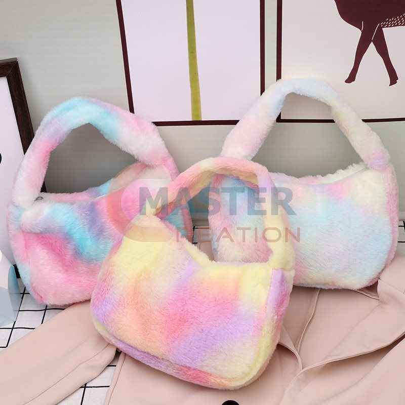Iridescent Plush Tote