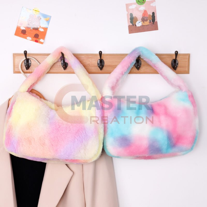 Color Gradient Plush Bag