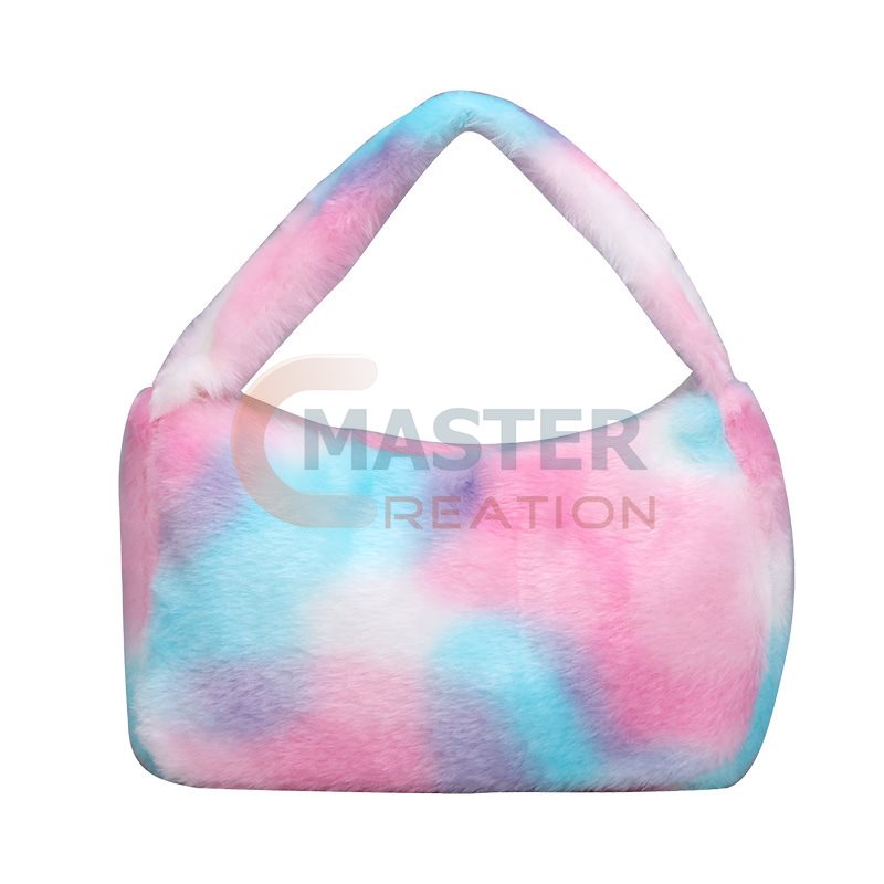 Rainbow Plush Tote