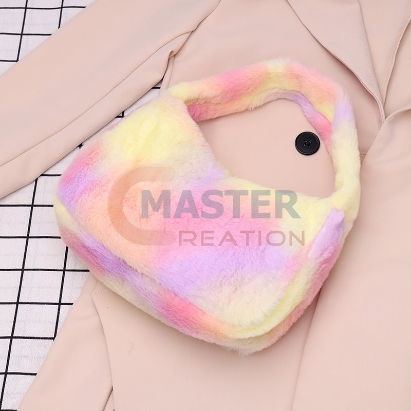 Colorful Plush Tote