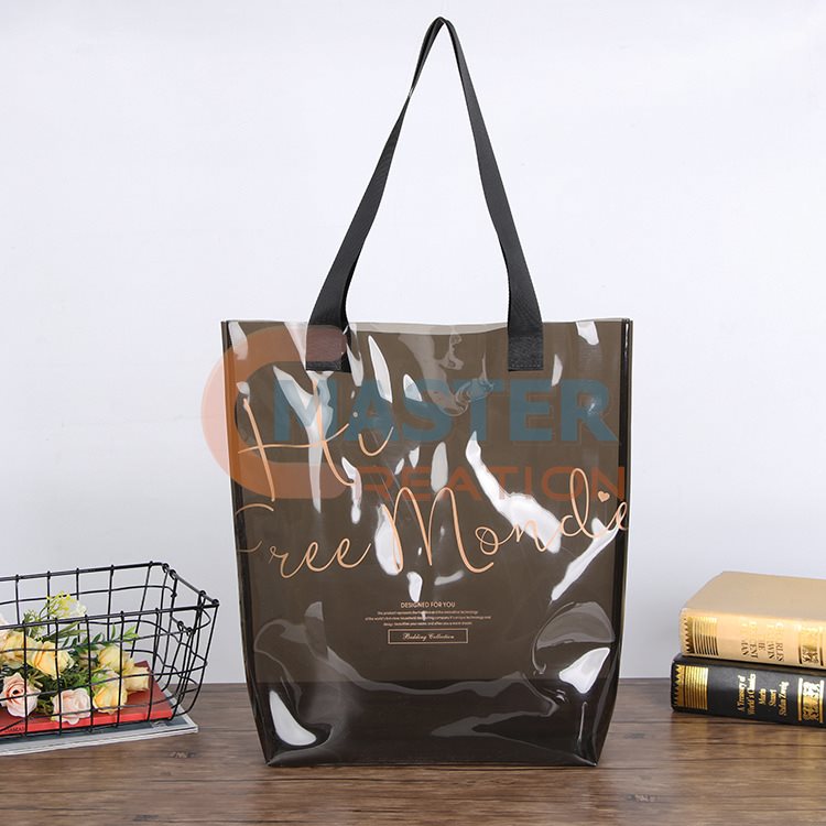 Clear Black Tote