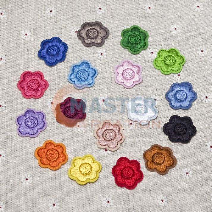 Custom Flower Embroidery Plate