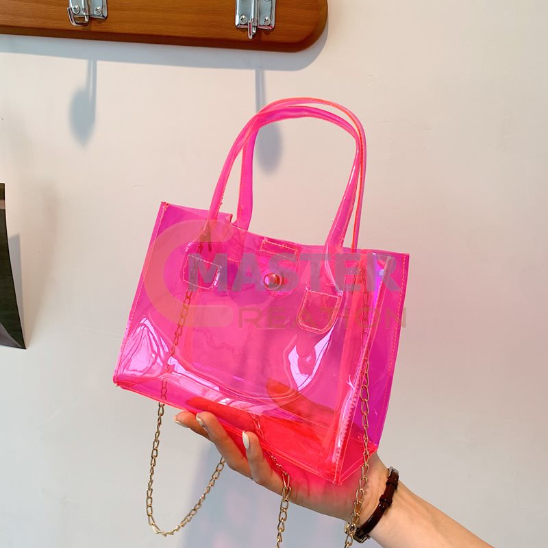 Pink Transparent Bag