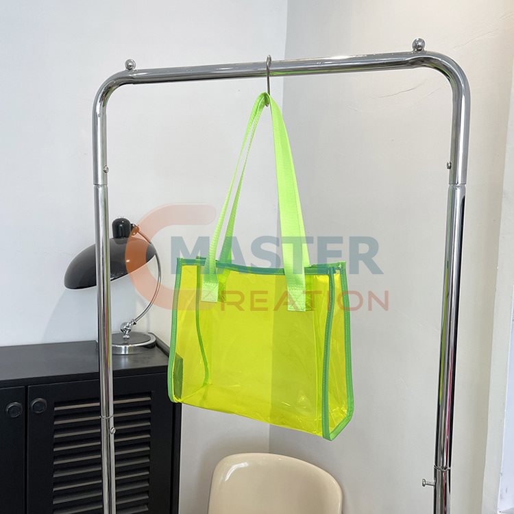 Green PVC Tote Bag