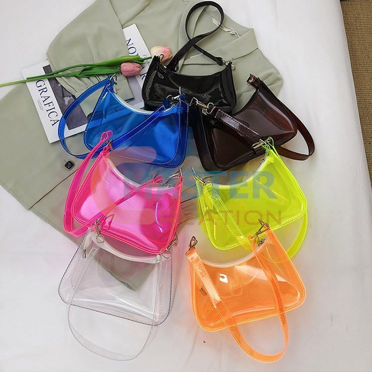 Colored Clear PVC Bag