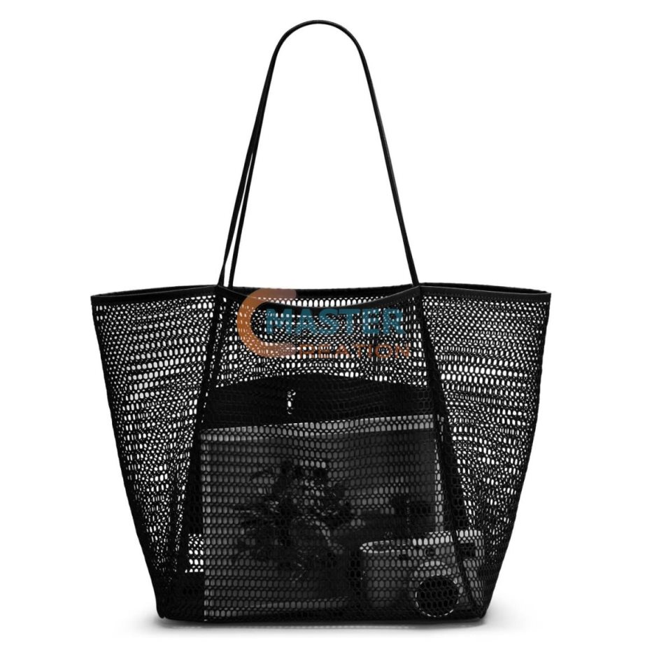 Black Mesh Tote