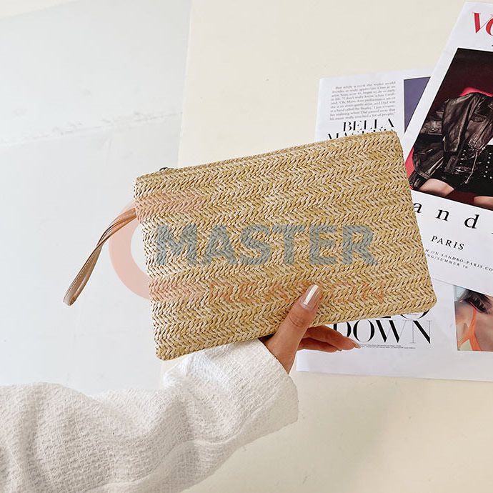 Braided Straw Purse
