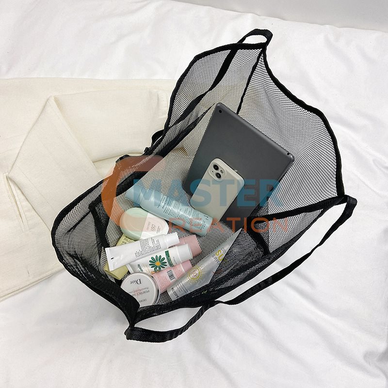 Black Mesh Shopper