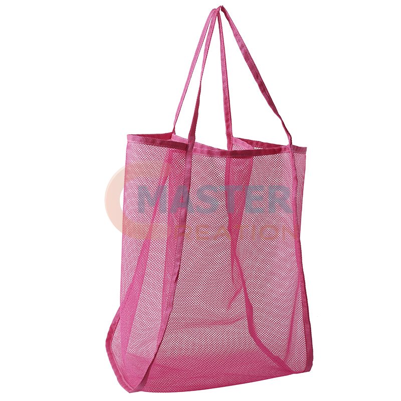Pink Mesh Handbag