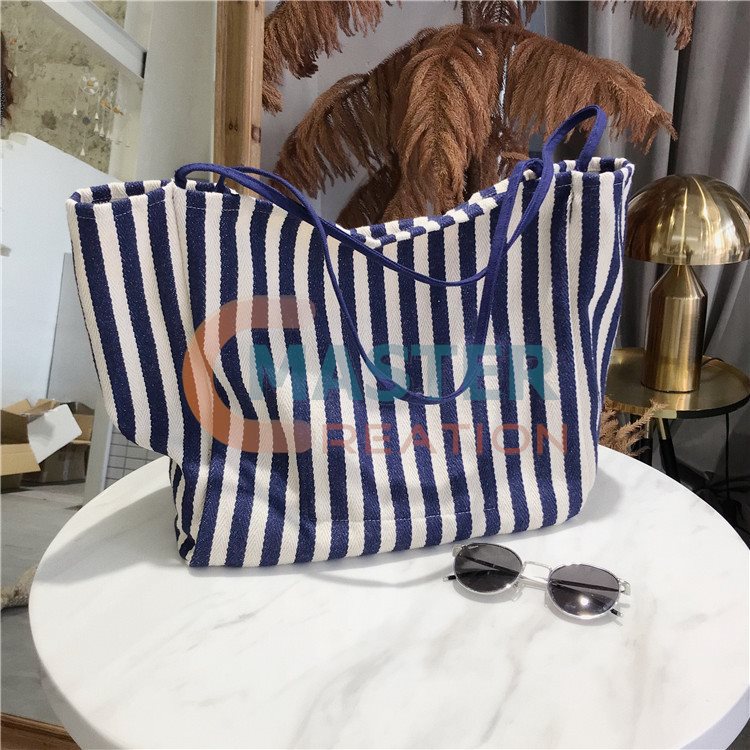 Striped Canvas Bag