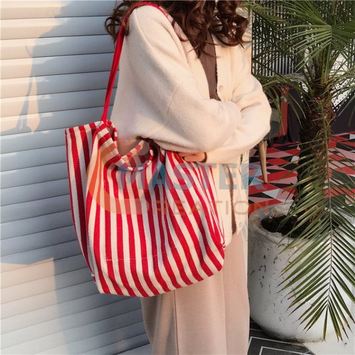 Red Striped Bag