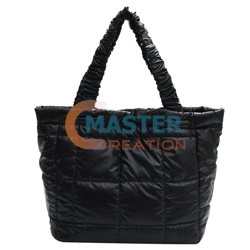Black Satin Tote
