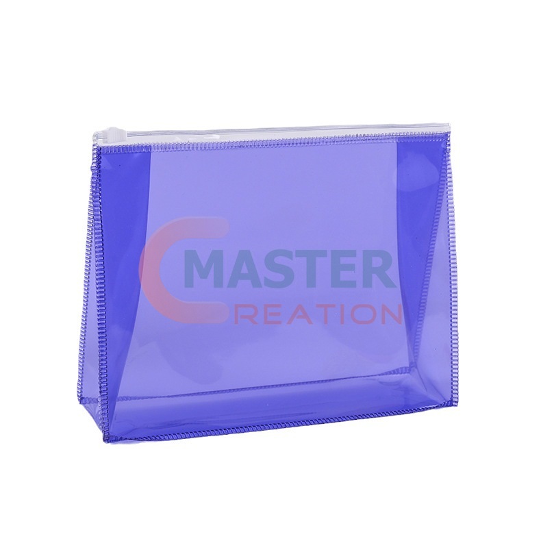 Purple PVC Zipper Bag