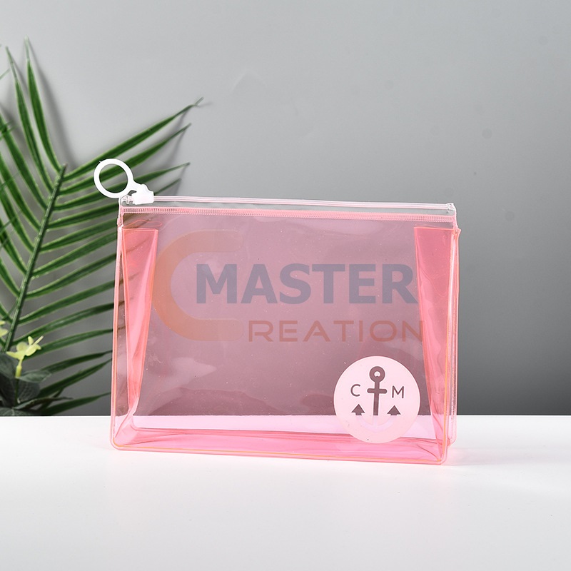 Pink Logo Zipper Bag