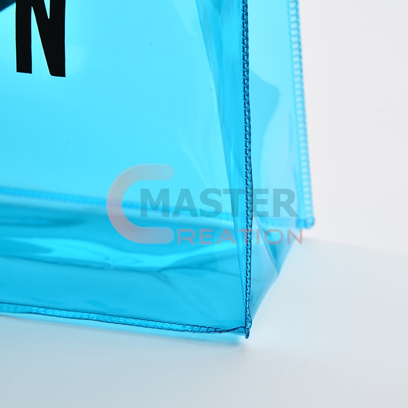 Transparent Blue PVC Bag