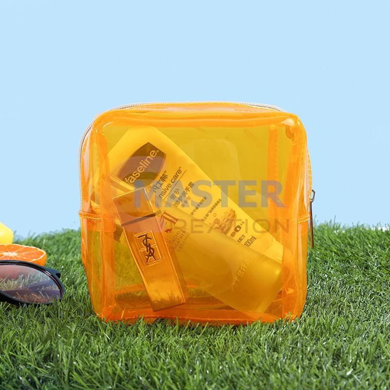 Orange Makeup Bag