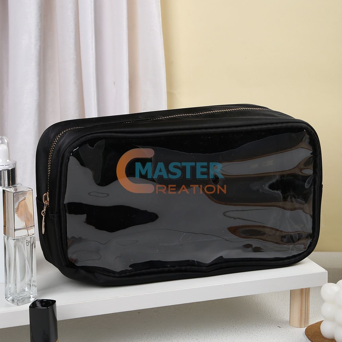 Black Window Makeup Bag