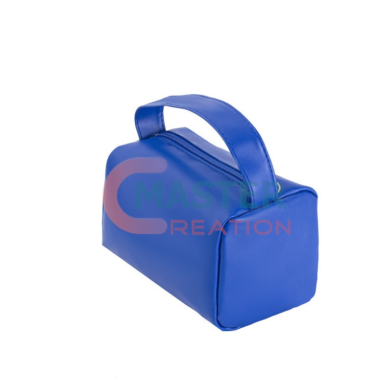 Blue Leather Tote