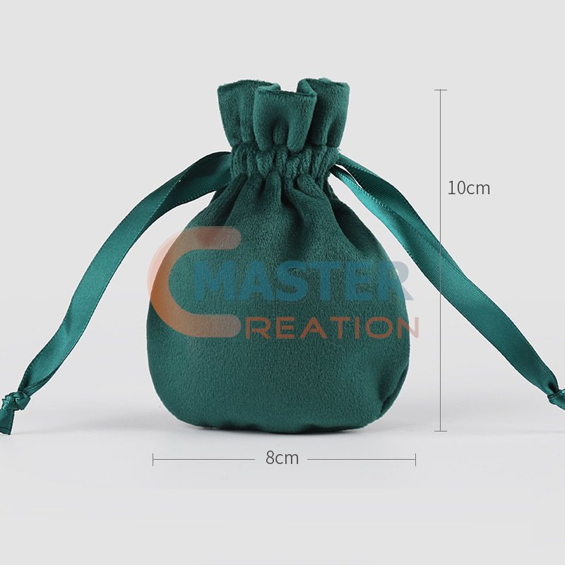 Green Velvet Pouch