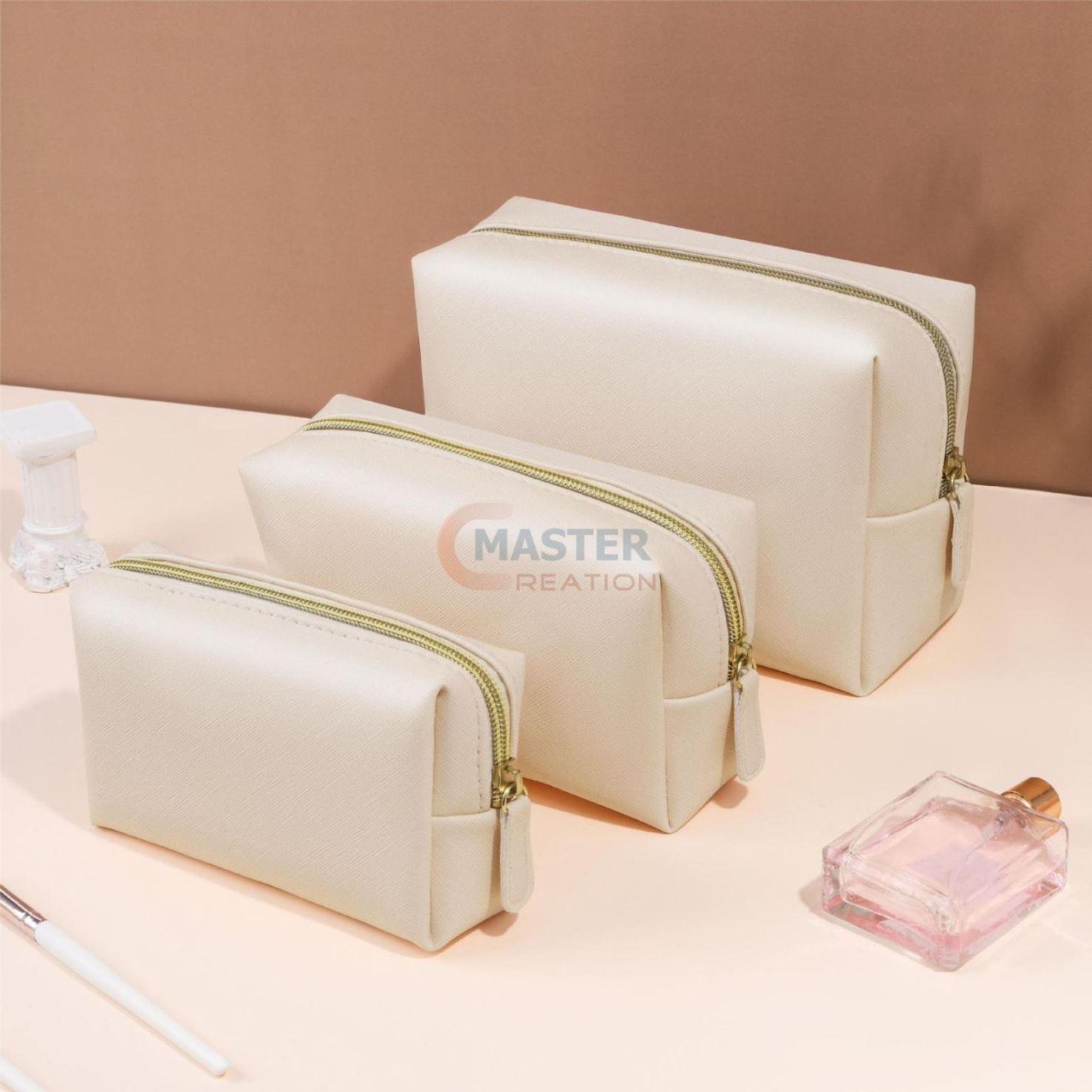 Beige Makeup Case