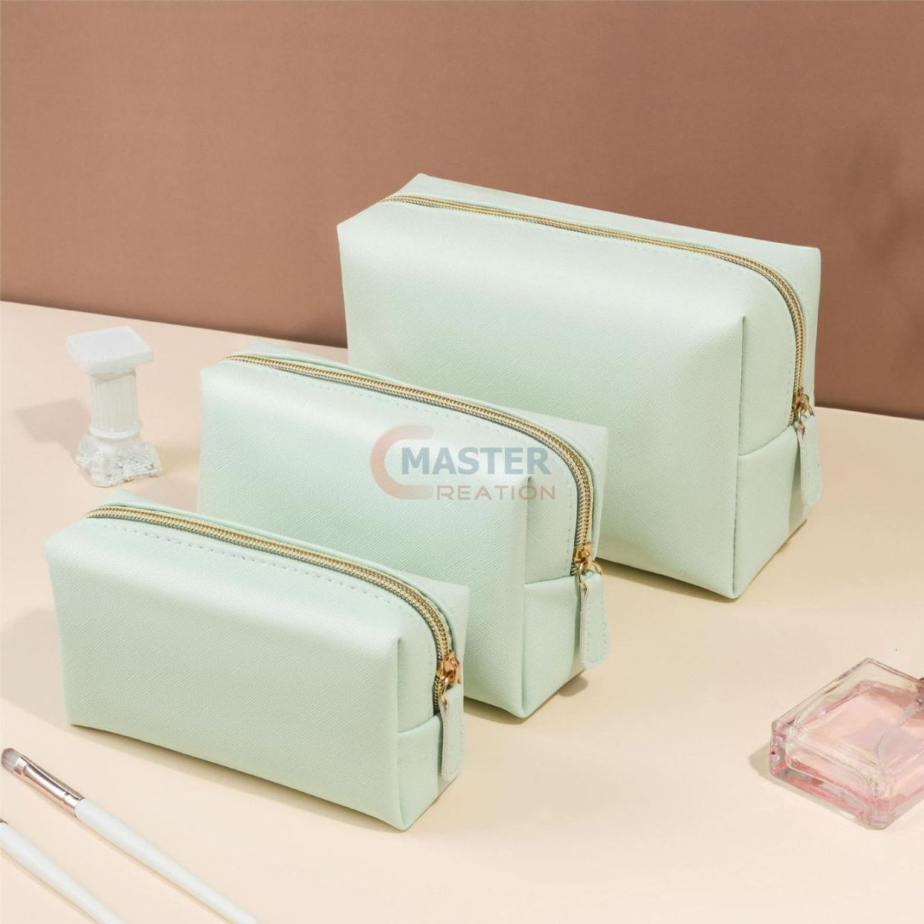 Cyan Cosmetic Bag